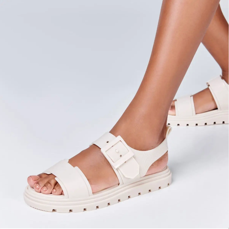 Sepatu Sandal Wanita Melissa Connection Papete Ad Beige
