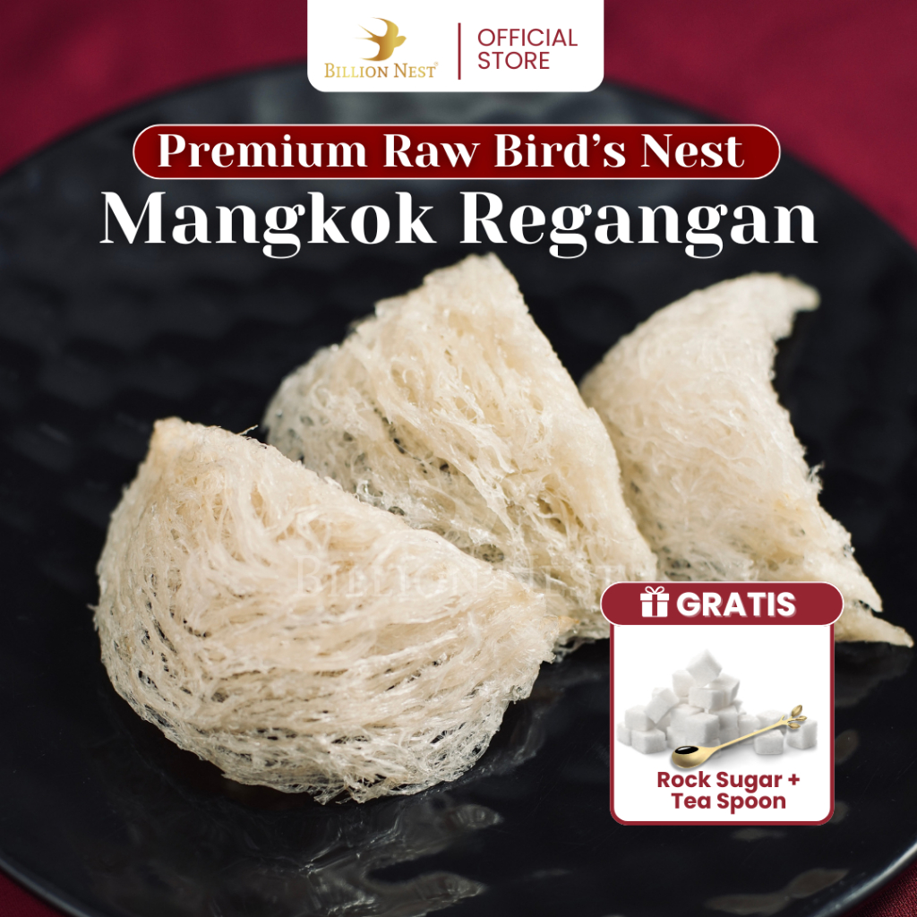 

Billion Nest - Sarang Burung Walet Mangkok Regangan - 500 GRAM