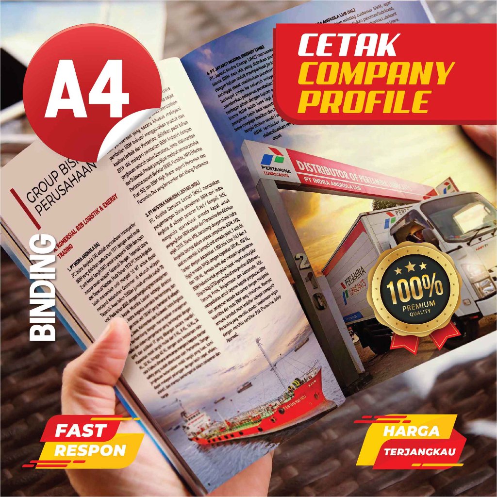 

A4 Binding - Jasa Cetak Company Profile Profesional