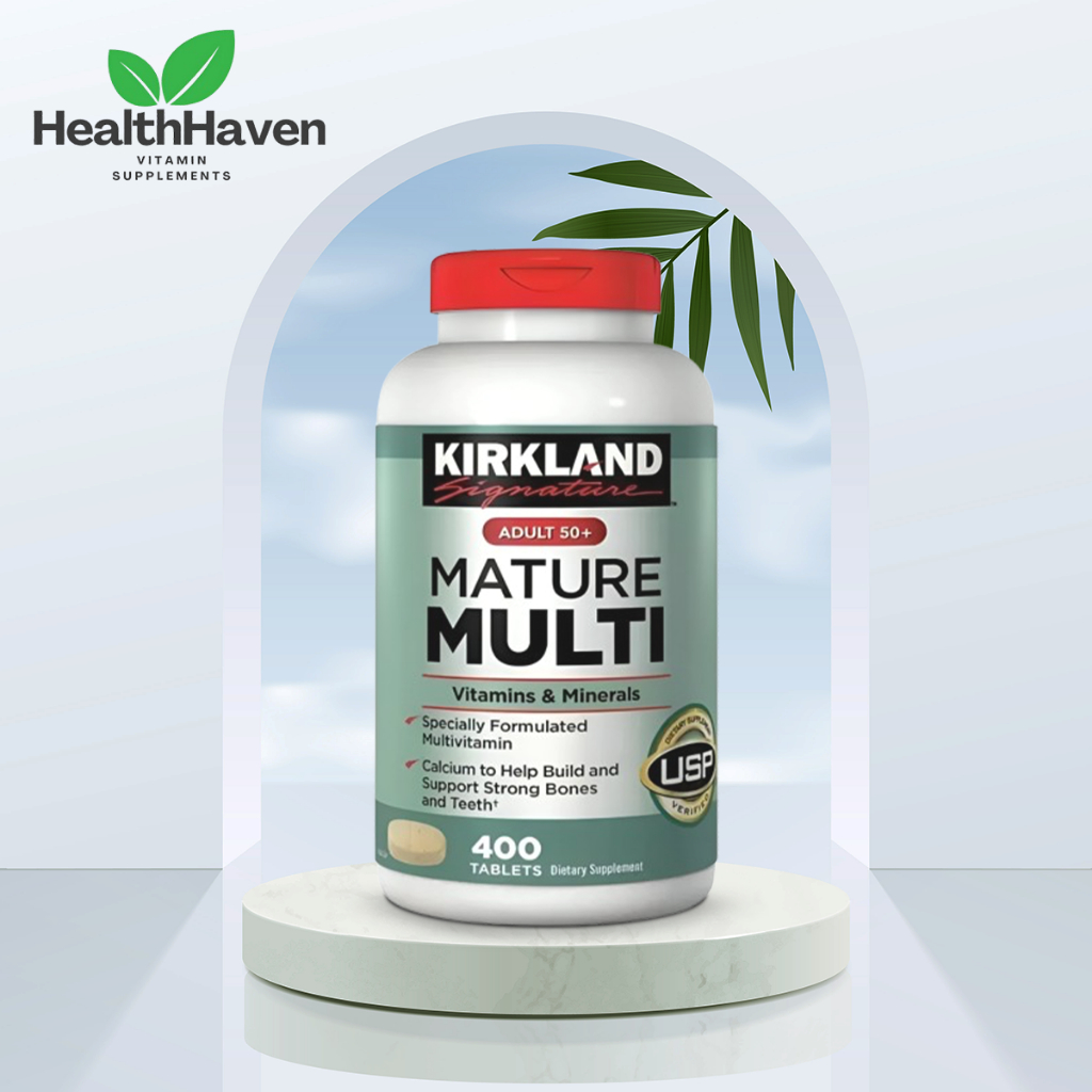 Kirkland Signature Adult 50+ Mature Multi Isi 400 Tablets ORIGINAL USA