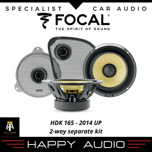 Focal HDK 165 2014 UP Speaker 2-Way Terpisah Khusus Harley-Davidson Tertentu tahun 2014 Ke Atas Seri
