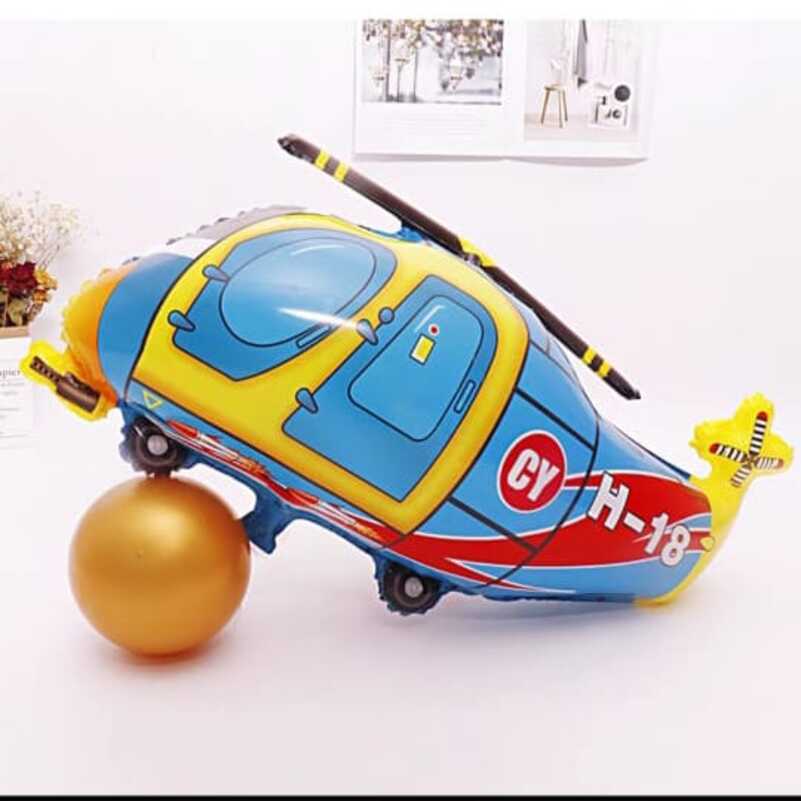 Balon Gas Karakter Animal Penguin Nemo Hiu Katak Pesawat Hello Kitty Helikopter Cinamorol Bangau Hiu
