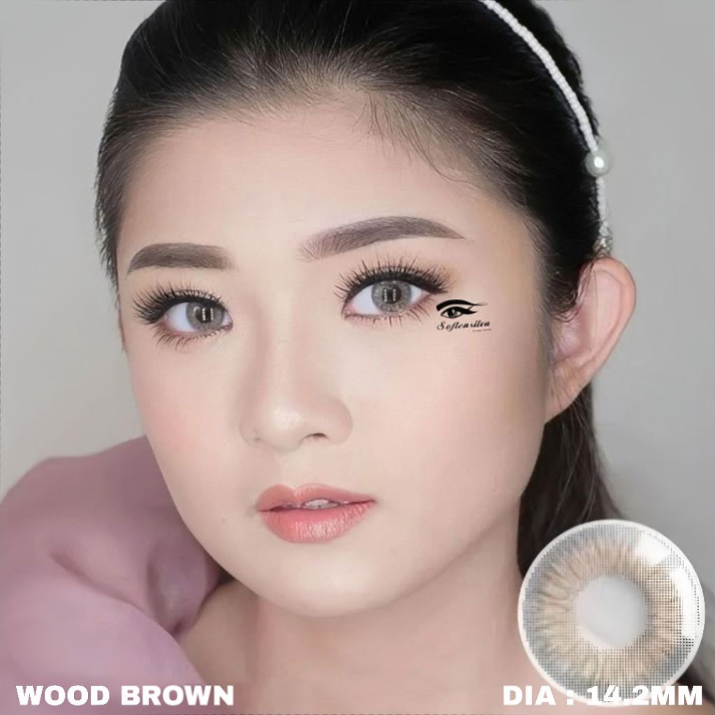 SALE SOFTLENS FINESSE EXOTICON / GREY / BROWN ( NORMAL & MINUS -0.50 S/D -6.00 )