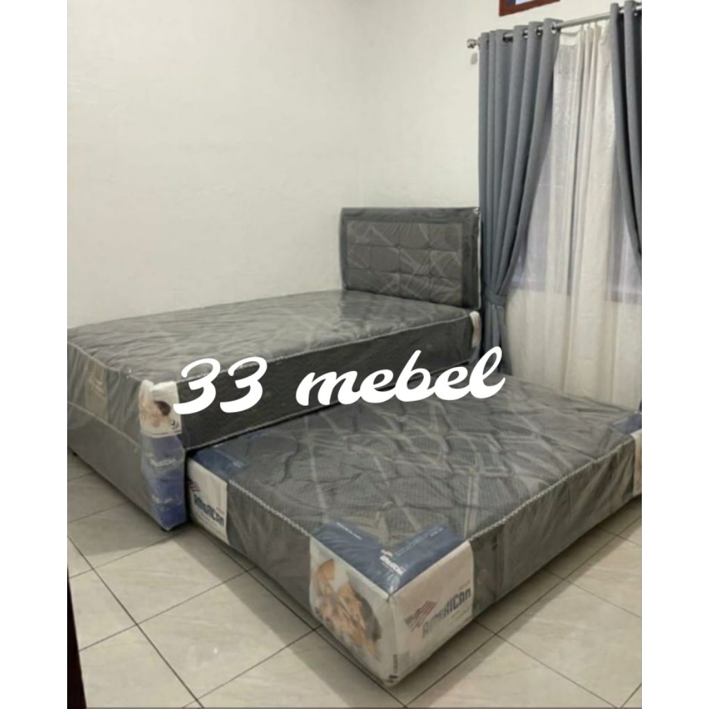 Twin Springbed Susun AMERICAN PILLO SET 2 IN 1 SUPREME HB BARCELONA PROMO