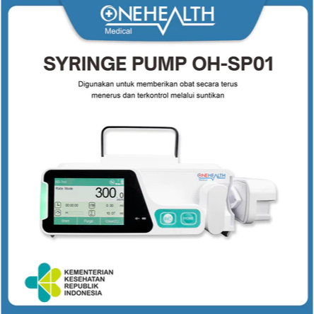 Onehealth Syring Pump Oh-SP01 Alat memberikan cairan, termasuk obat-obatan