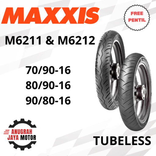 Ban Ring 16 Ban Maxxis M6211 M6212 70/90-16 80/90-16 90/80-16 Ban Tubeless Ban Motor Ring 16