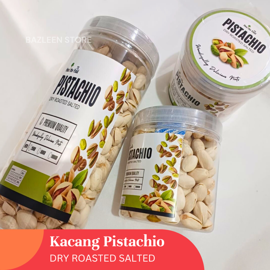 

Kacang Pistachio Panggang Premium Selma | Camilan Timur Tengah | Oleh-oleh Haji dan Umroh – Kemasan Plastik / Toples