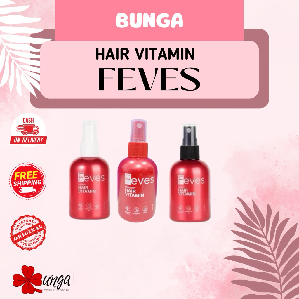 BUNGA - Feves Hair Vitamin / Hair Vitamin Feves / Feves Vitamin Rambut Ginseng Ginger Rosemary