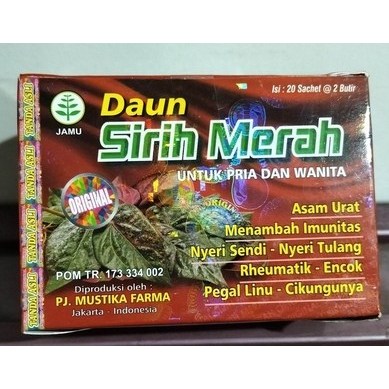 Kapsul Daun Sirih Merah Kotak Original