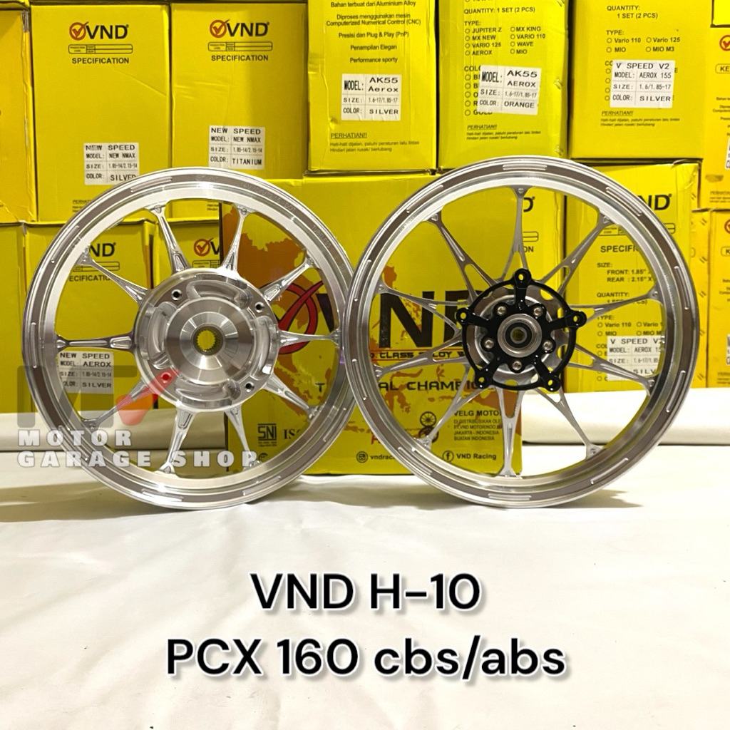 Velg Racing VND H10 PCX 160 cbs/abs ring 14 velg palang 10 pcx velg vnd pcx original uk 185/215