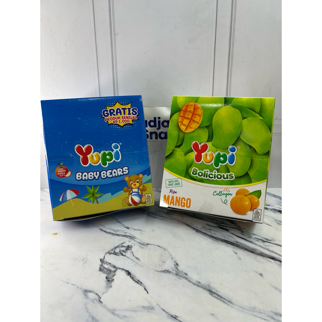 

permen Yupi 500 variant baby bears bolicious dino land 24pcs @5gram