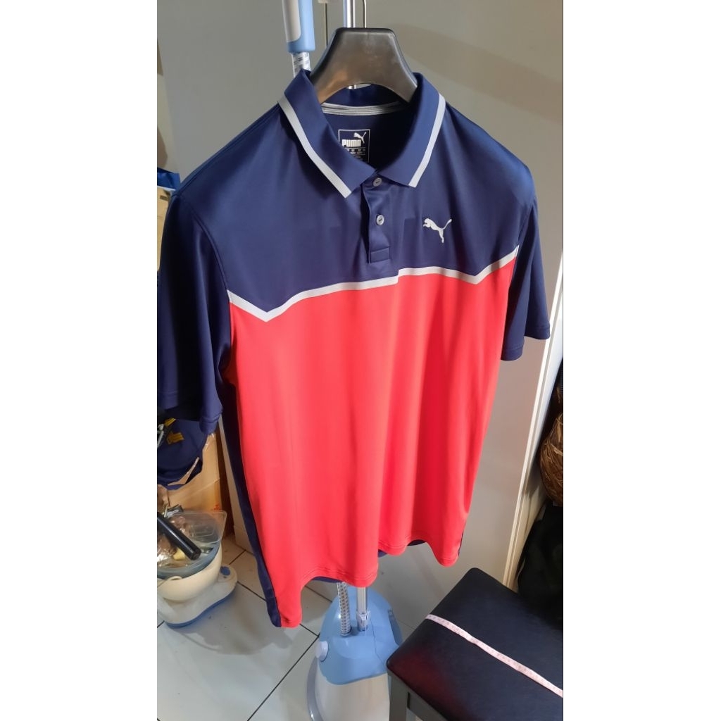 Original baju golf puma original baju puma golf original puma golf tshirt golf puma merah biru puma 