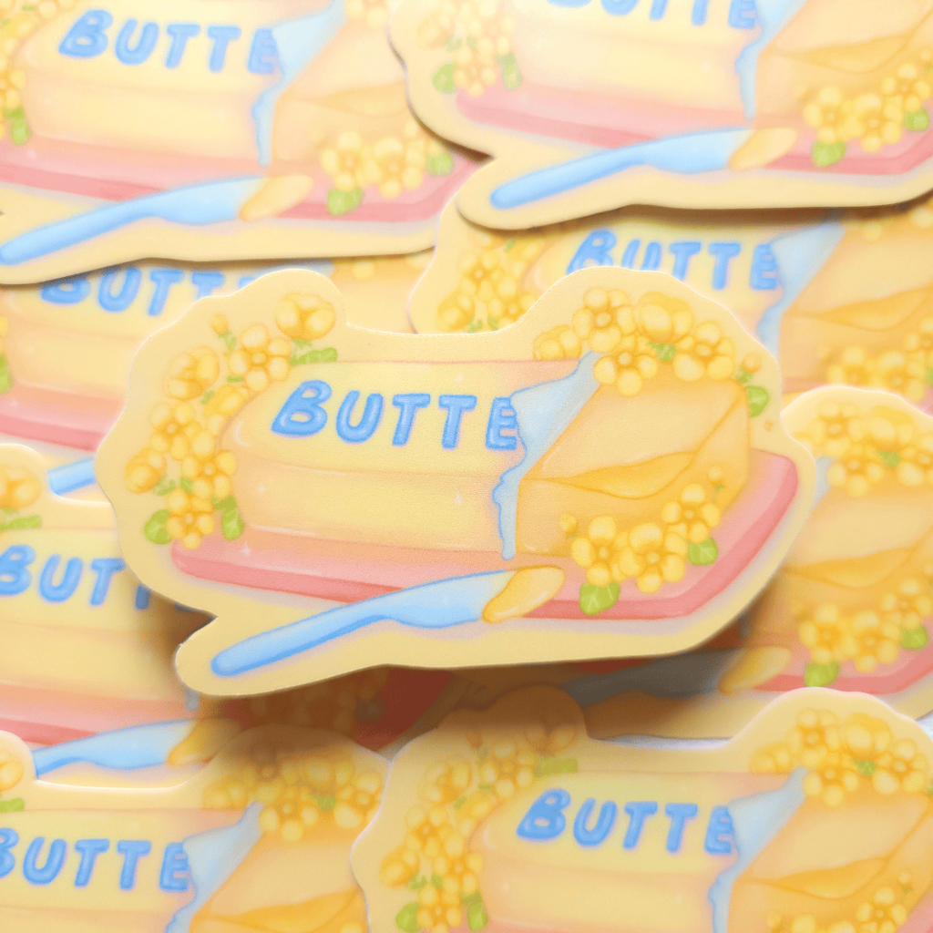 

Buttercup Butter Die cut Sticker