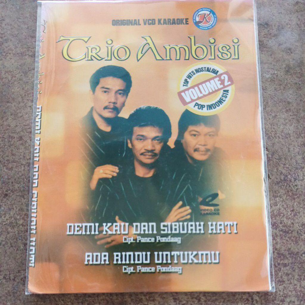Vcd original karaoke Trio Ambisi vol 2