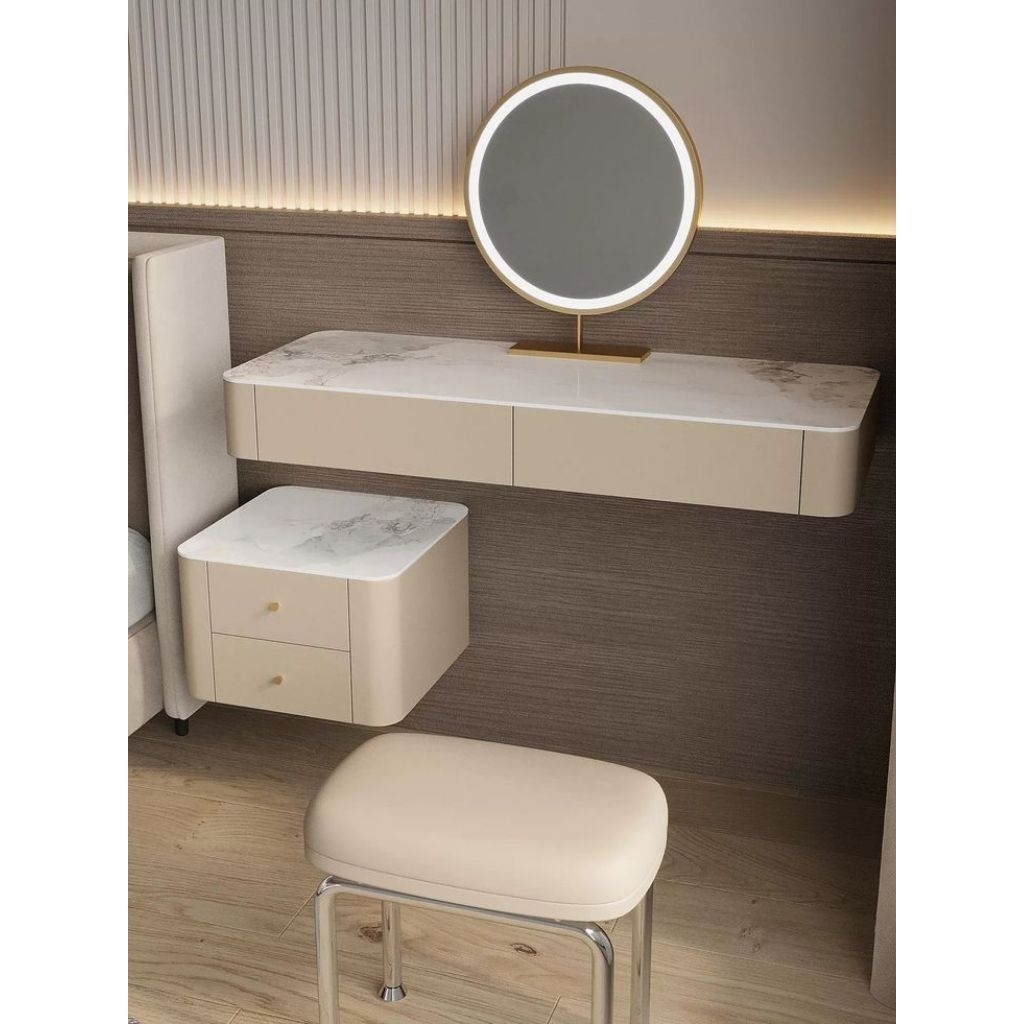 meja rias gantung minimalis modern vanity mirror Nordic lampu led