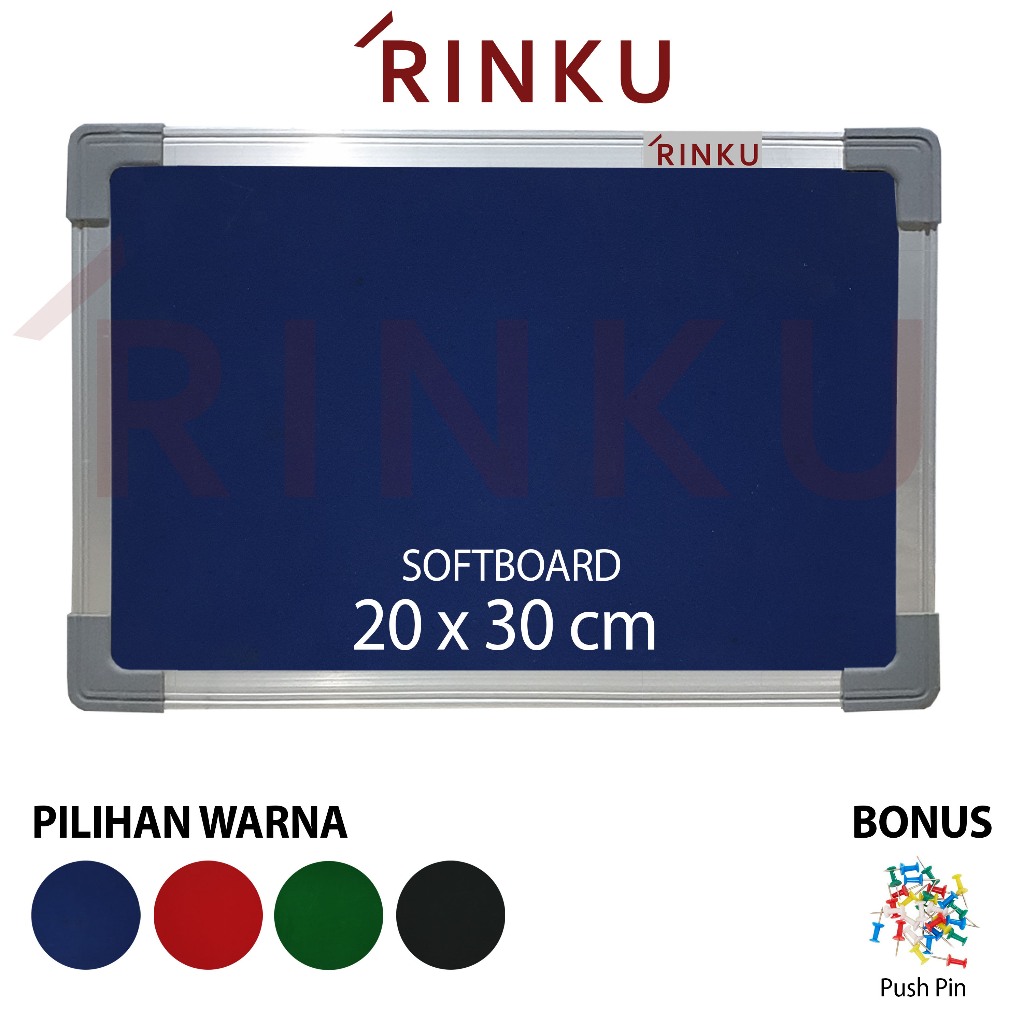 

Softboard Pin Board Cork Board Gantung Bludru Rinku 20x30 cm