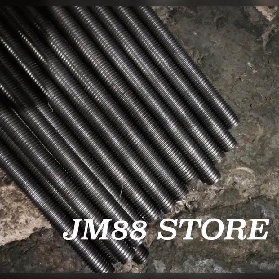 As drat besi mentah / long drat besi / thread rod panjang 1 meter