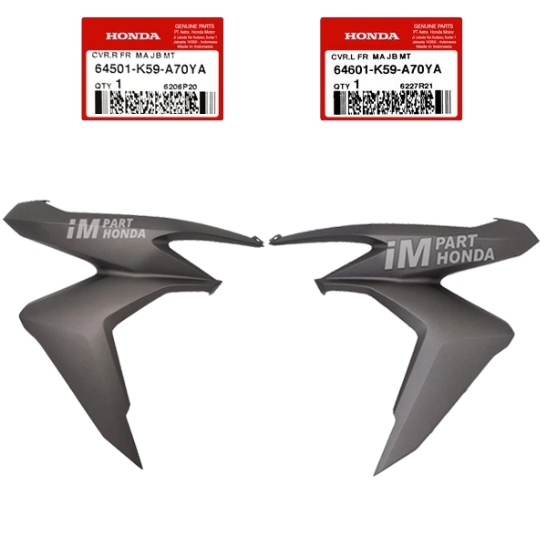 SALE  64501-K59-A70YA 64501-K59-A70YA COVER SAYAP KANAN KIRI VARIO 125 150 LED 2018 - 2021 COKLAT