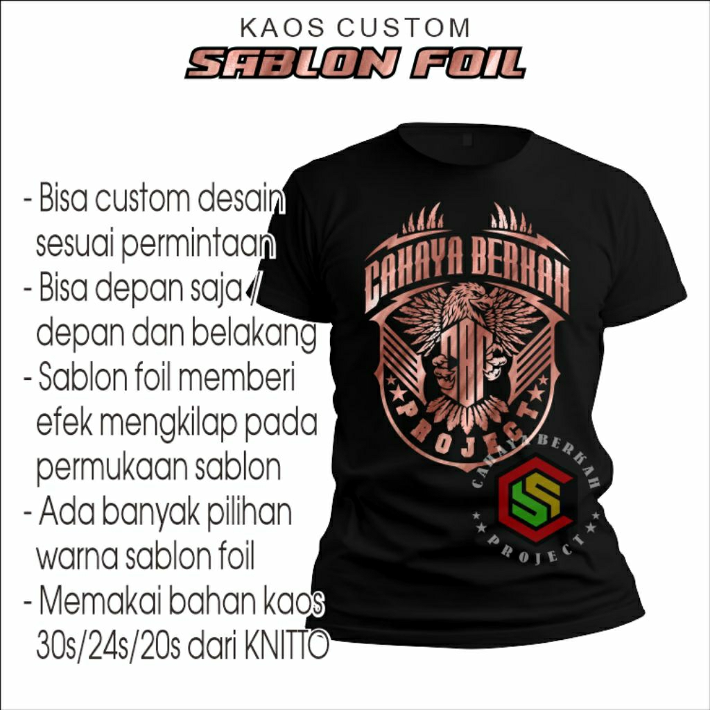 kaos custom satuan kaos sablon custom satuan kaos sablon foil