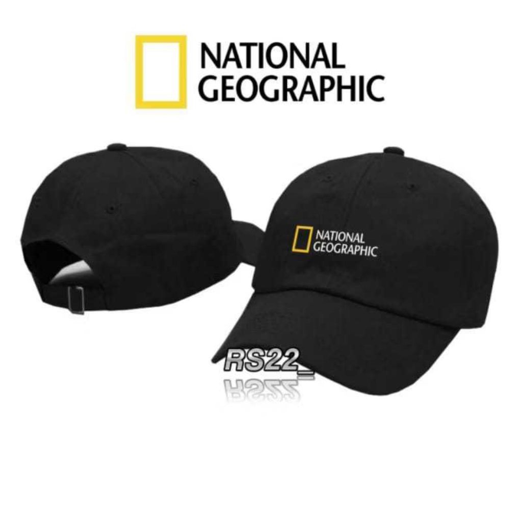 Topi baseball hat pria zwa topi distro original logo national geographic