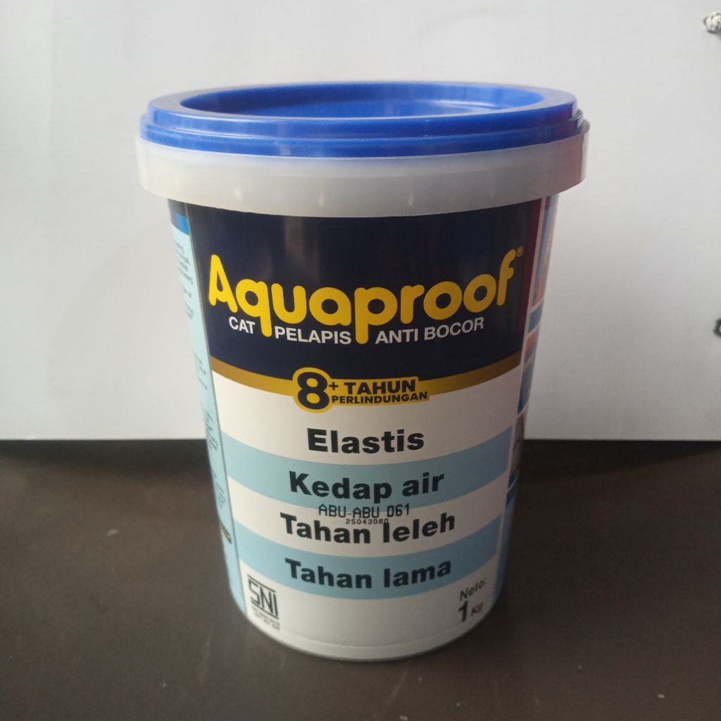 Aquaproof Putih 1Kg – Cat Anti Bocor Dak Beton, Tembok & Atap Waterproofing