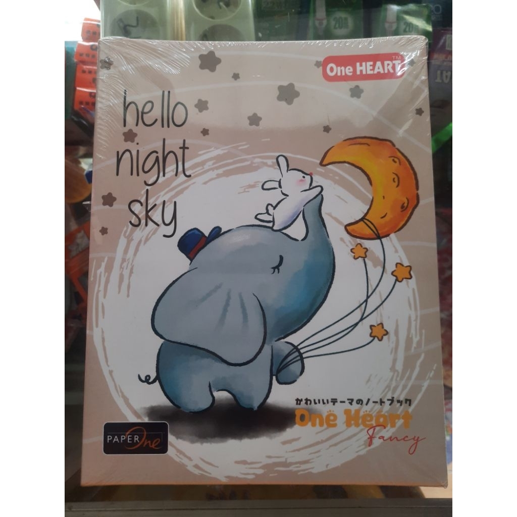 

Buku tulis merk OneHeart 38lembar 1pack