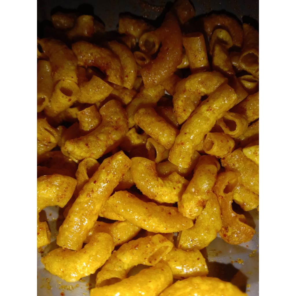 

makaroni cikruh pedas - camilan viral kekinian - makanan ringan - makanan pedas isi 5gr