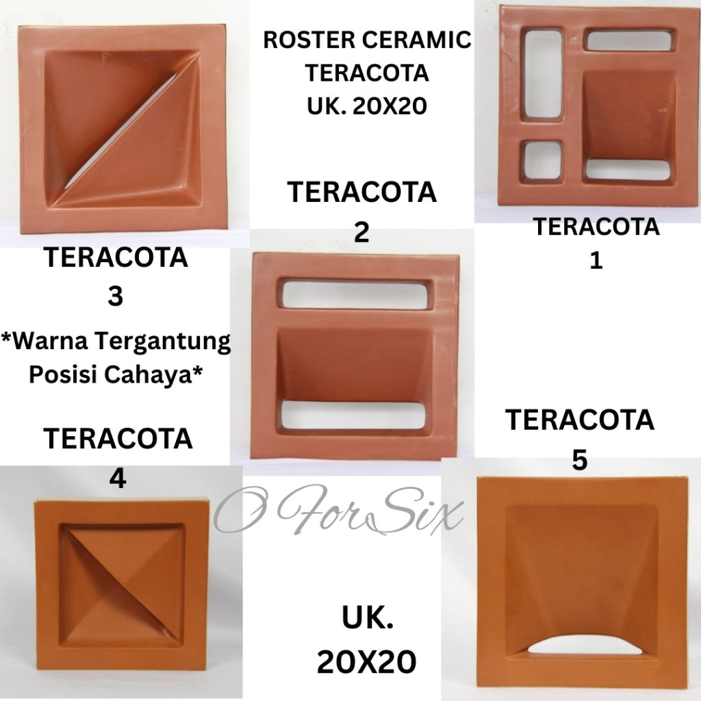 ROSTER KERAMIK TRISENSA 20X20 TERACOTA MINIMALIS AWET DAN CANTIK