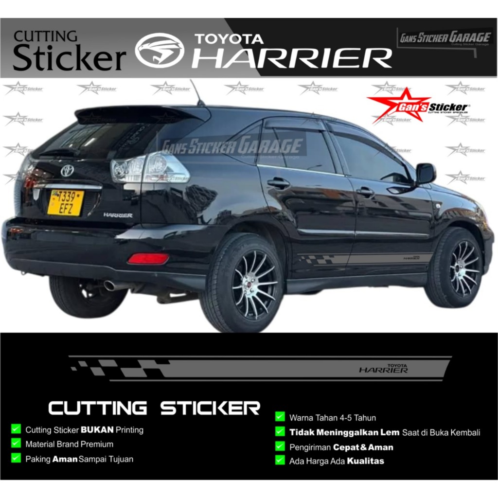 Sticker Toyota Harrier Aksesoris Mobil Toyota Harrier
