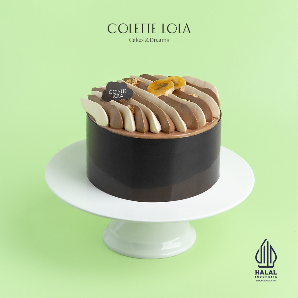 

Kue / Cake Colette Lola Dark Chocolate Banana - Round 16cm