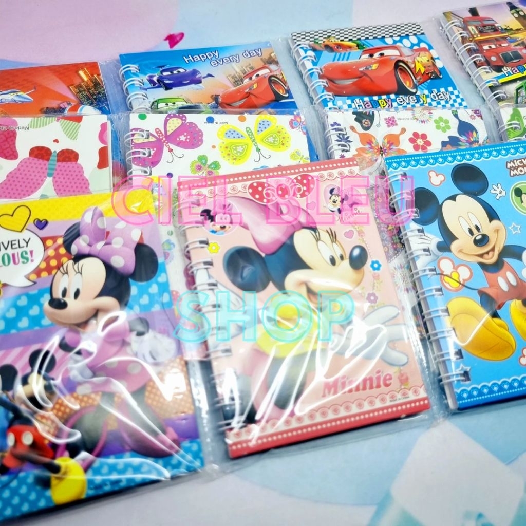 

Buku Tulis Spiral Mini Aneka Kartun Karakter