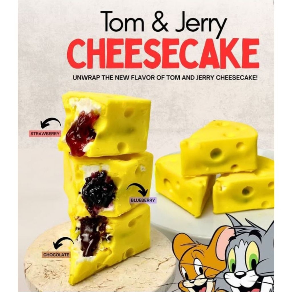 

chese cake tom n jery by rayya choco lembut dan lumer | coklat keju viral | cocholate tom & jery viral / jajanan viral / chesecake tom & jerry