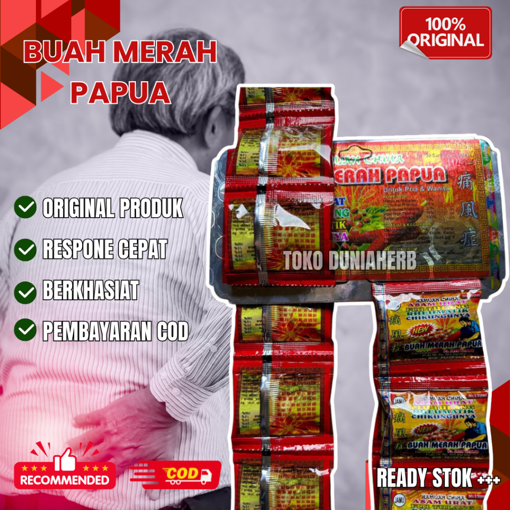 

Buah Merah Papua Original Kapsul Asam Urat