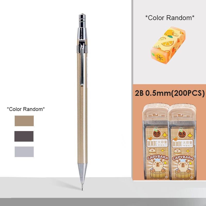 

FIVEVOO Propelling Pencil Pensil/ Pensil Mekanik 2B 0.5MM/0.7MM /Eraser Penghapus Karakter