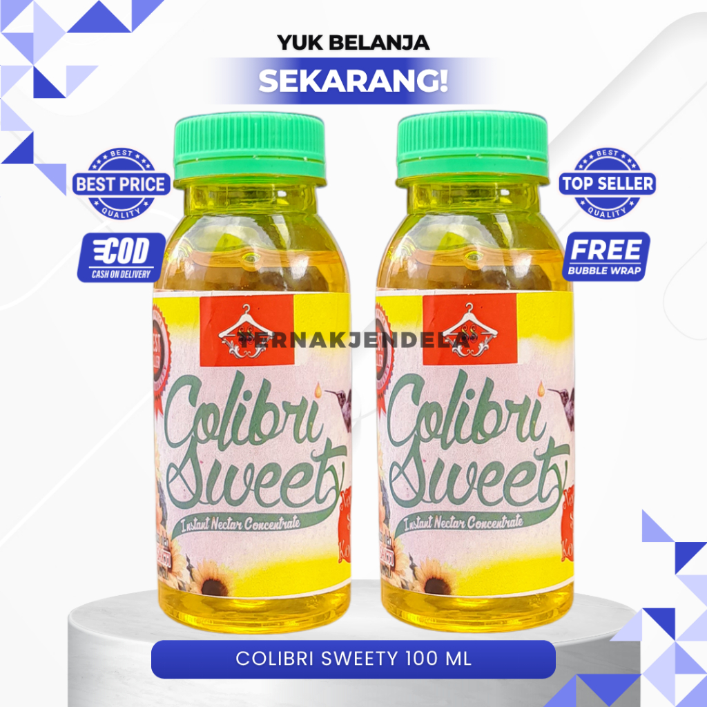 COLIBRI SWEET BOTOL 100 ML VITAMIN BURUNG KOLIBRI MAKANAN HARIAN KOLIBRI COLIBRI SWEAT
