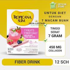 

[oddsolshop] pekanbaru/Tropicana Slim 7 Fruits Fiber Daily 180GR isi 12 Minuman Diet Kolagen Sehat