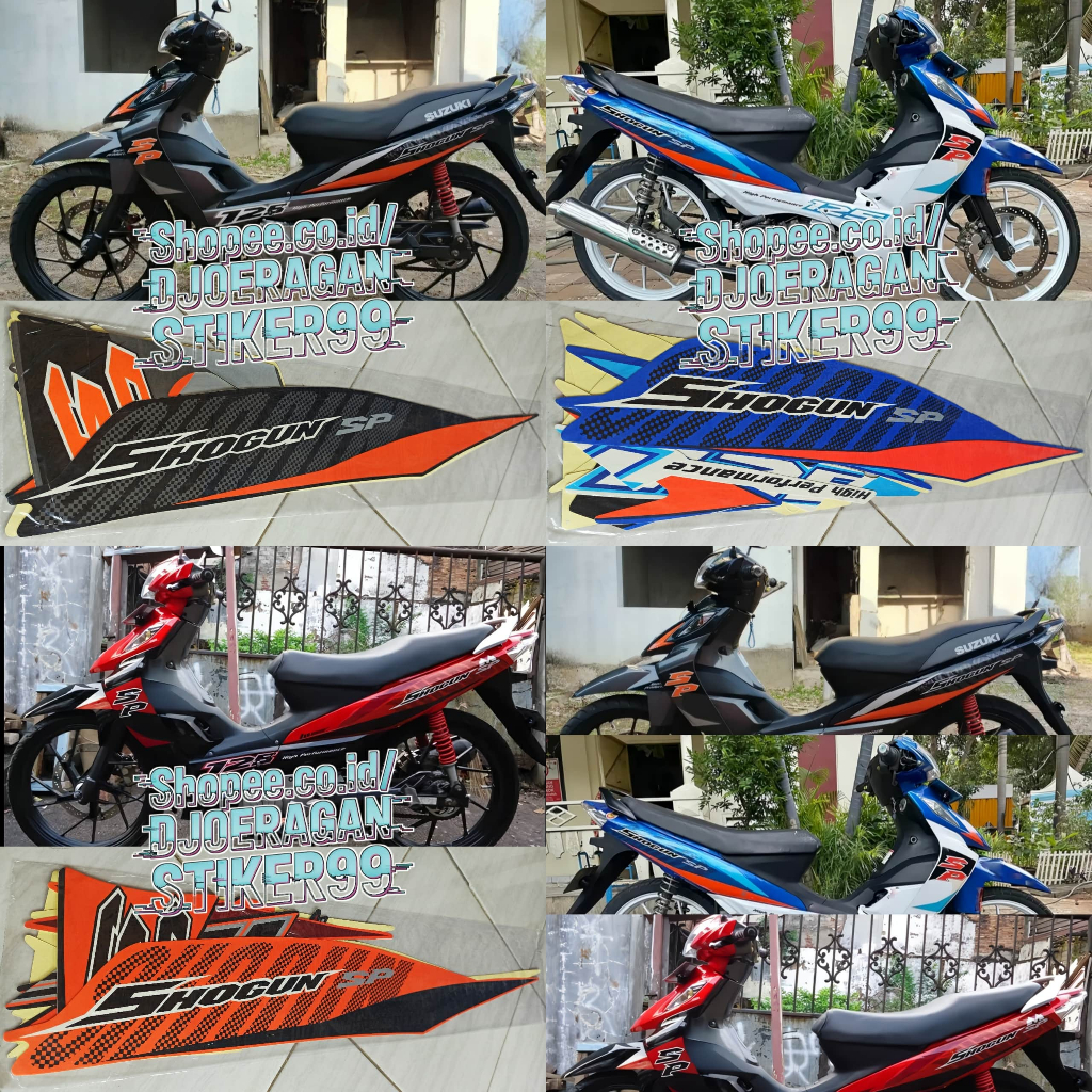 Suzuki Shogun SP 2008 Stiker Striping Lis Motor Shogun Sp 125 2008 Standar