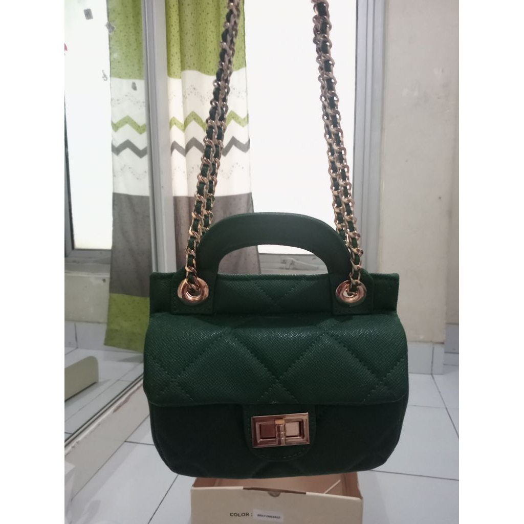 Preloved Brilly Bag by Kian.Id Warna Emerald
