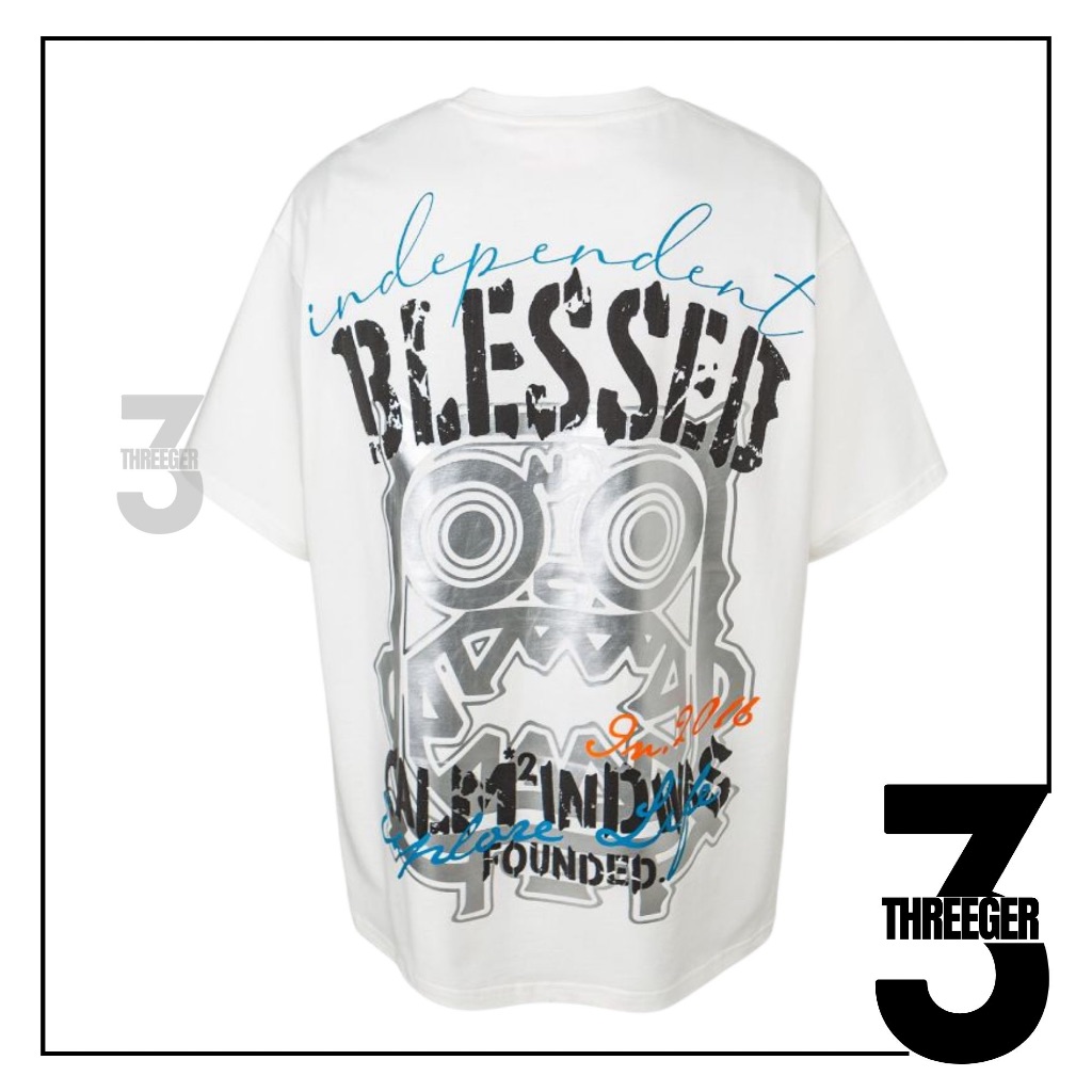 Calmmind Glitch Monster Tee White Original / Calmmind Original