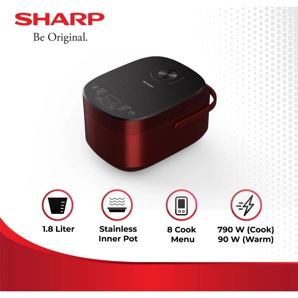 Magic com SHARP DIGITAL 8 MENU MASAK  SHARP KS-DF18RD Rice cooker Sharp digital 8 menu masak SHARP K