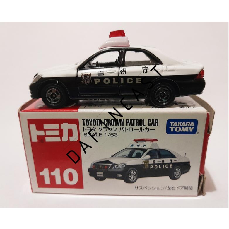 tomica toyota crown patrol no 110 takara tomy