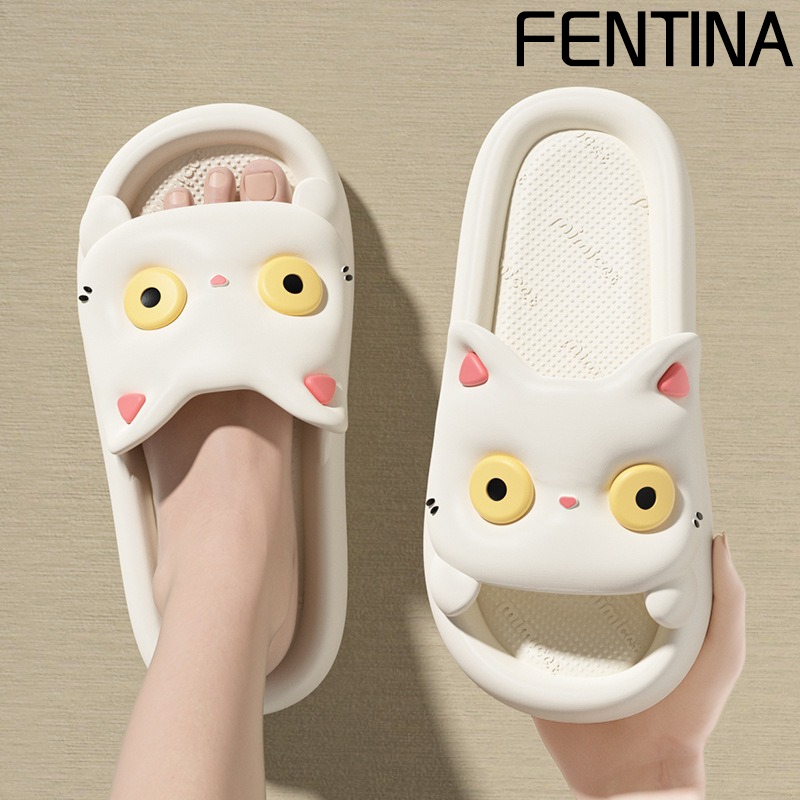 FENTINA Sandal Wanita Kekinian Korea Sandal Cewek Sandal Flats Jelly Wanita Sandal Slop Wanita Baim
