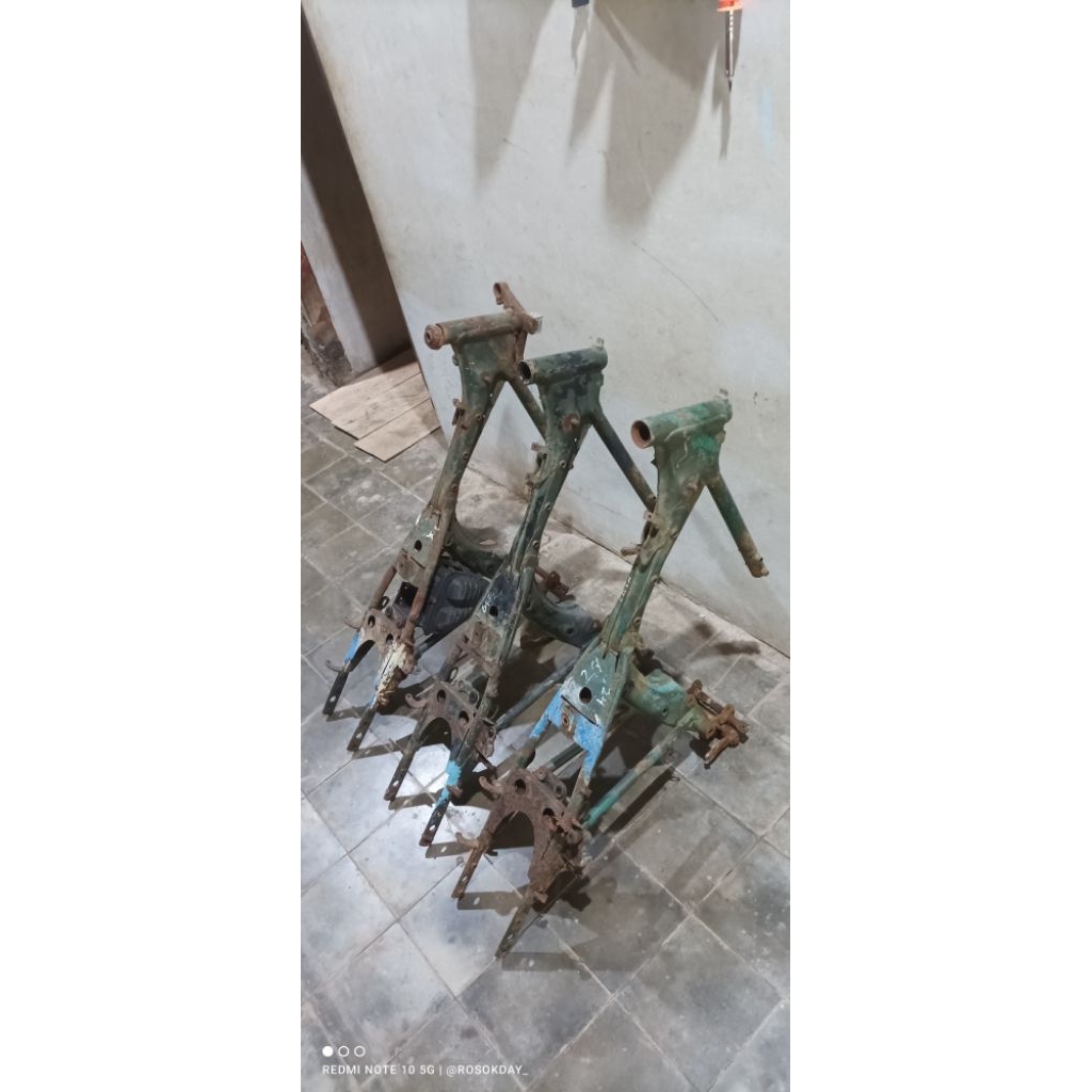 Rangka GL100 Cdi Balungan Besar Original Frame Rangka Sasis Honda GL100 GL125 Balungan Besar Series 