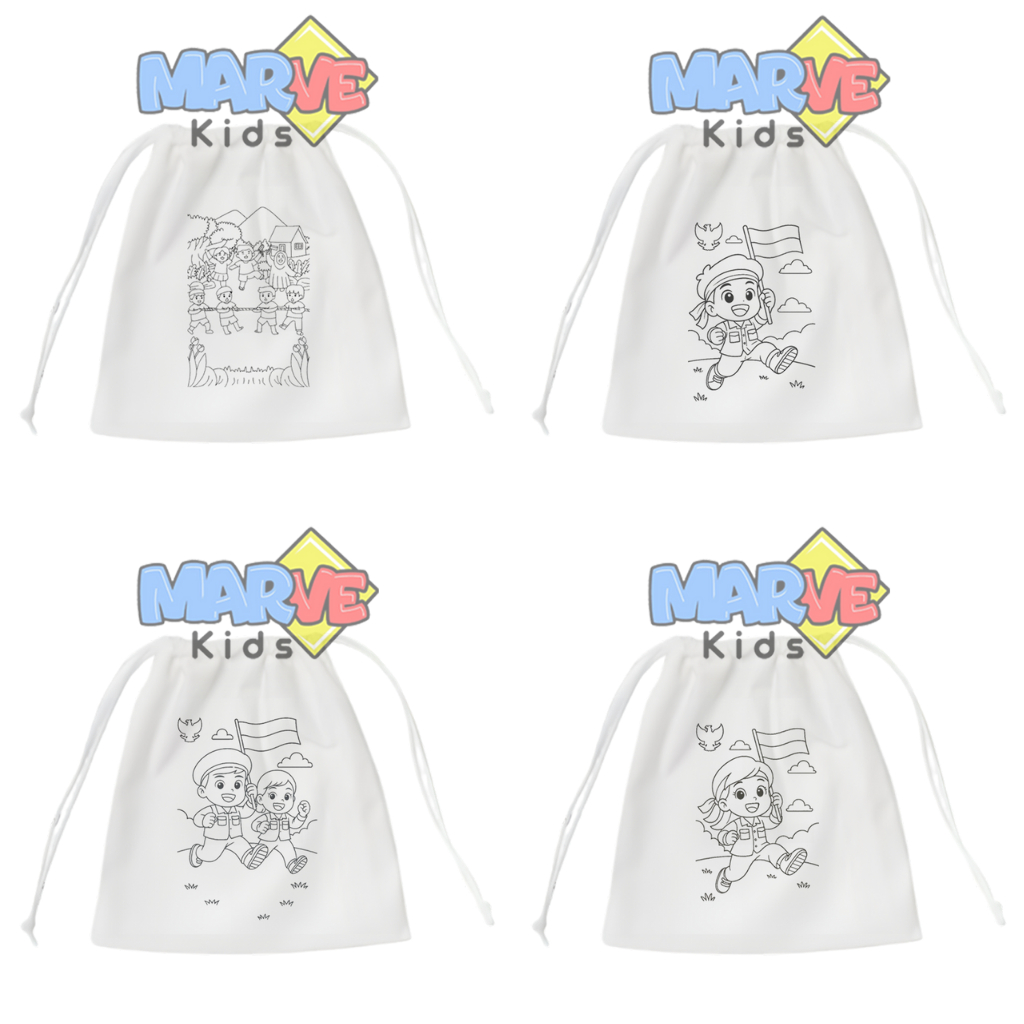 

Tas Pouch Bag Warnai Tas Hampers Souvenir 17 Agustus Dirgahayu Kemerdekan Tas Lomba Mewarnai
