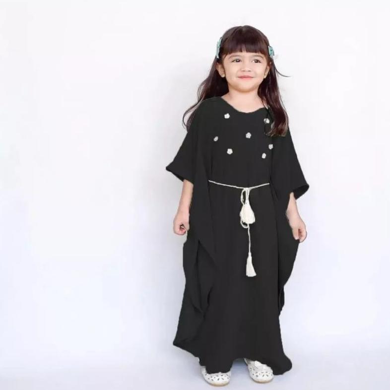 Kaftan Anak Perempuan Namira Gamis Kaftan Kids Cewek Fashion Muslim Usia 4-10 Tahun Bahan Halus