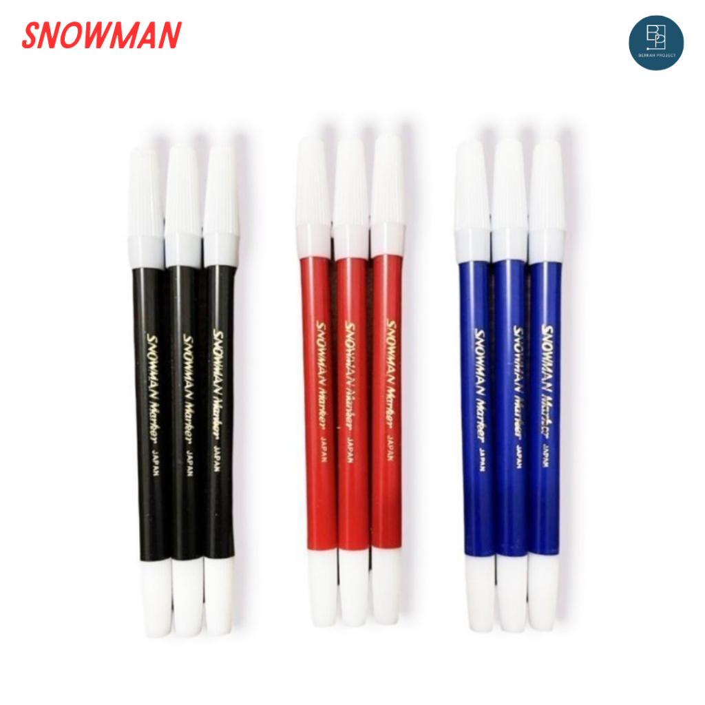 

Snowman Spidol Warna Warni Kecil Murah 1 pcs