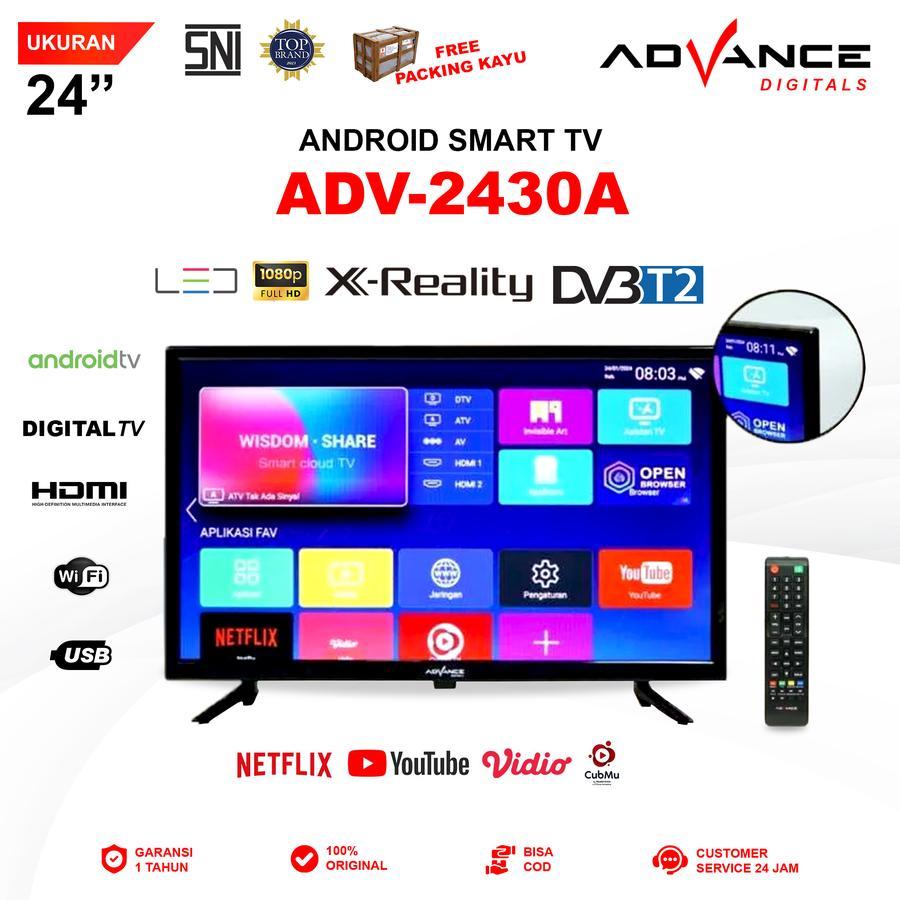 TV ADVANCE SMART 24 INCH ADV-2430A - Garansi Resmi