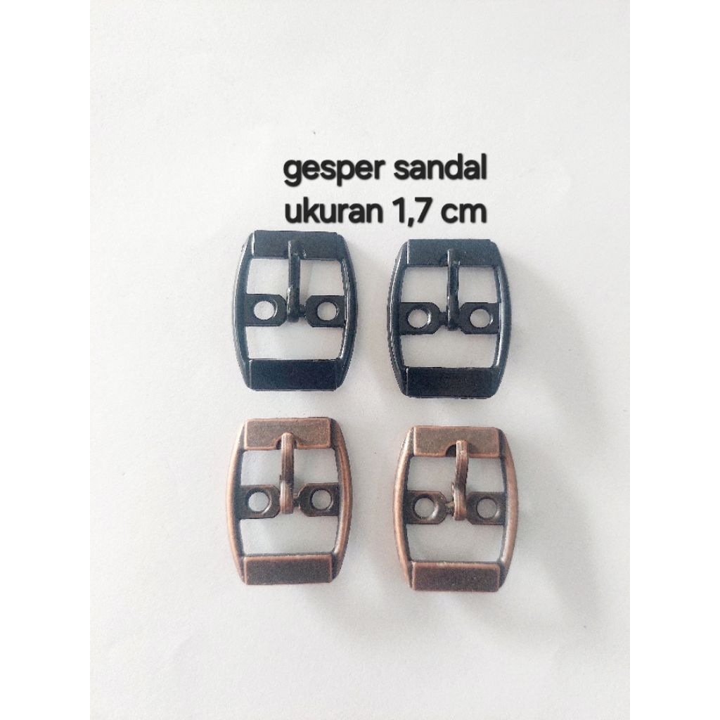 Gesper Sandal 1.7 cm – Buckle Besi Mini untuk Sandal, Tas, DIY