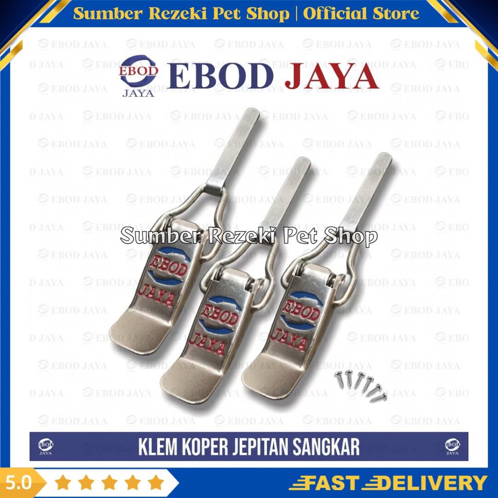 Original Klem Koper Ebod Jaya Klem Sangkar Murai Klem Kandang Love Bird LB Murai PVC Klem Sangkutan 