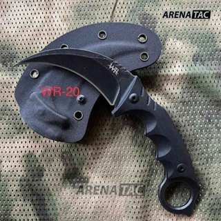 Arenatac - Pisau Karambit Tactical Kydex WR 20 / Pisau WR Tactical Outdoor + Holster Dan Teklock